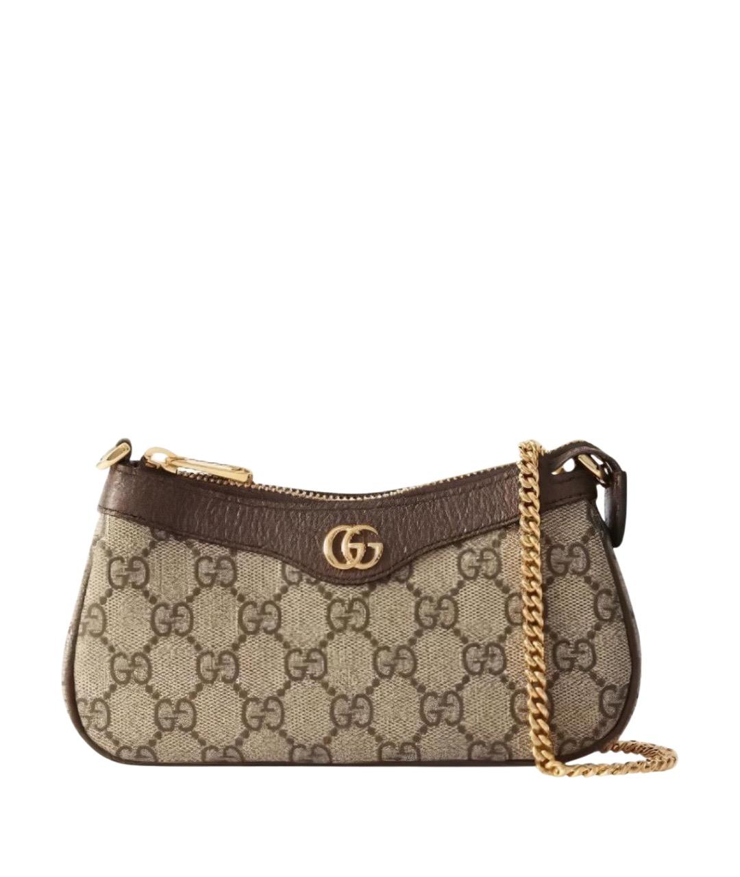 GUCCI Бежевая канва сумка с короткими ручками, фото 1