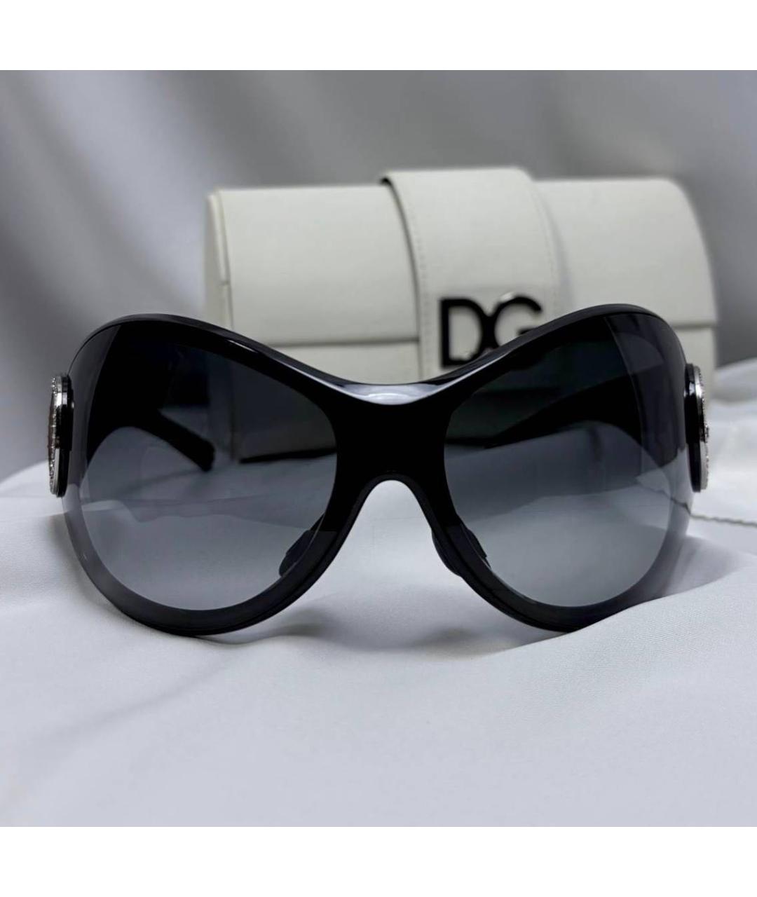 DOLCE&GABBANA Черные пластиковые солнцезащитные очки, фото 9