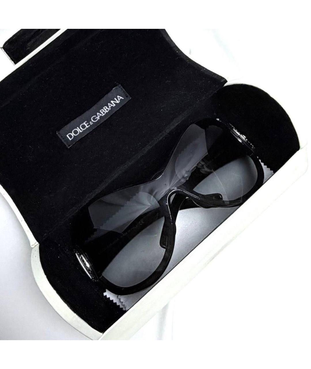 DOLCE&GABBANA Черные пластиковые солнцезащитные очки, фото 8