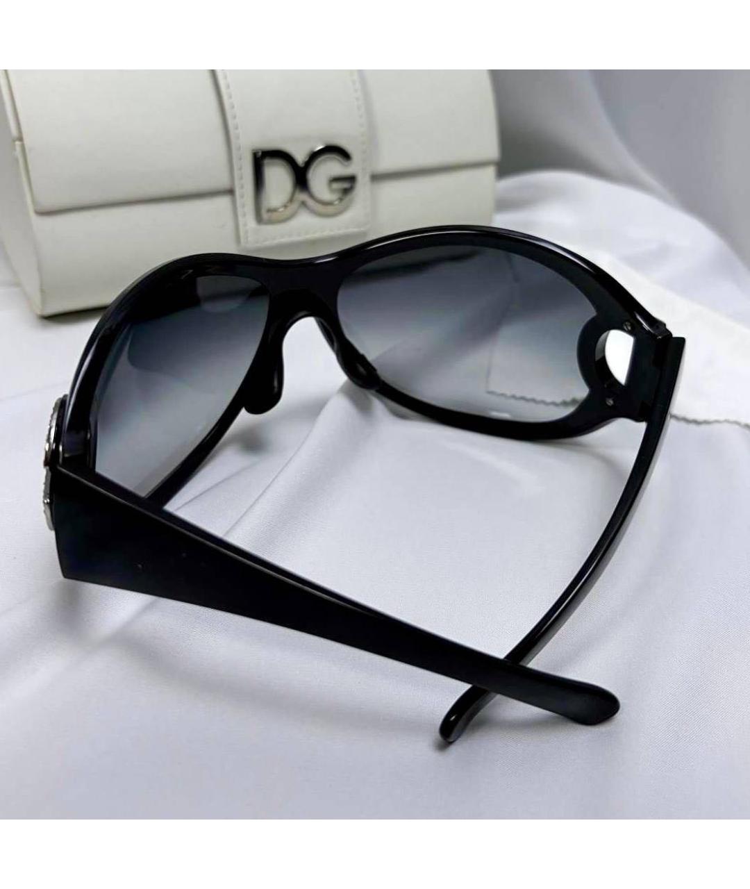 DOLCE&GABBANA Черные пластиковые солнцезащитные очки, фото 5