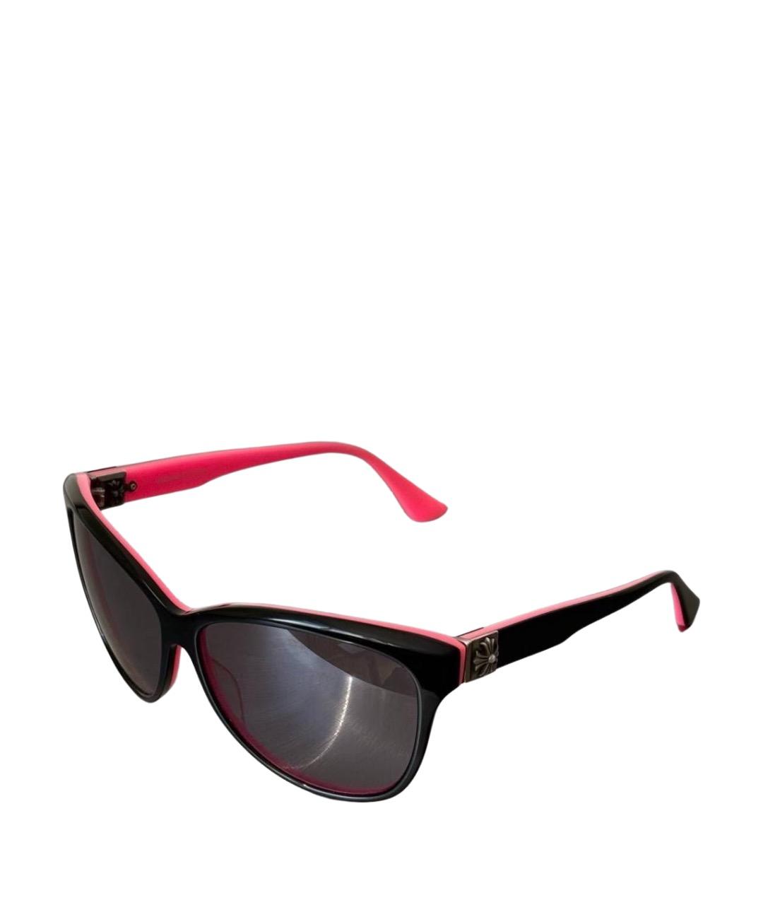 CHROME HEARTS Черные пластиковые солнцезащитные очки, фото 1
