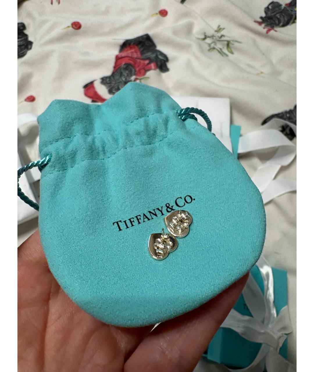 TIFFANY&CO Серебряные серебряные серьги, фото 4