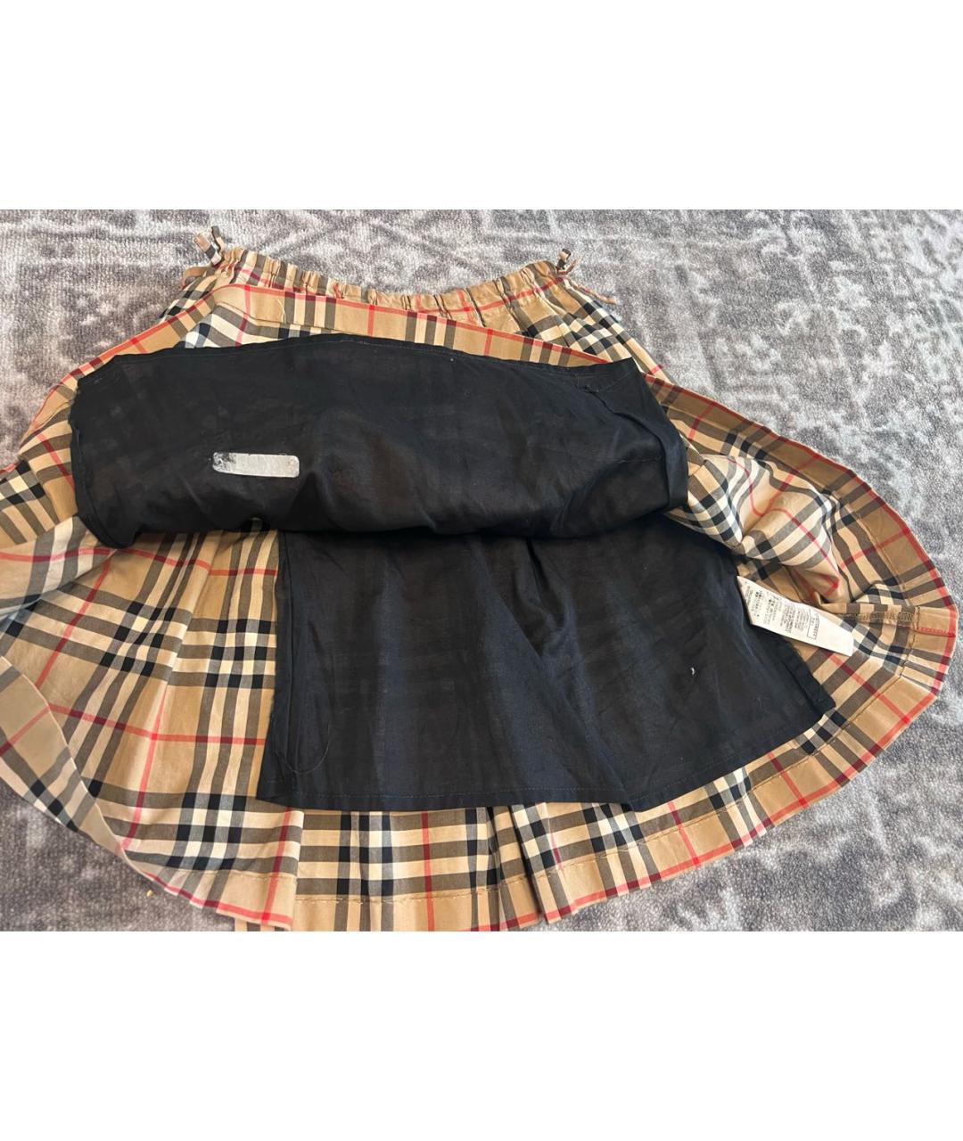 BURBERRY Бежевая юбка, фото 4
