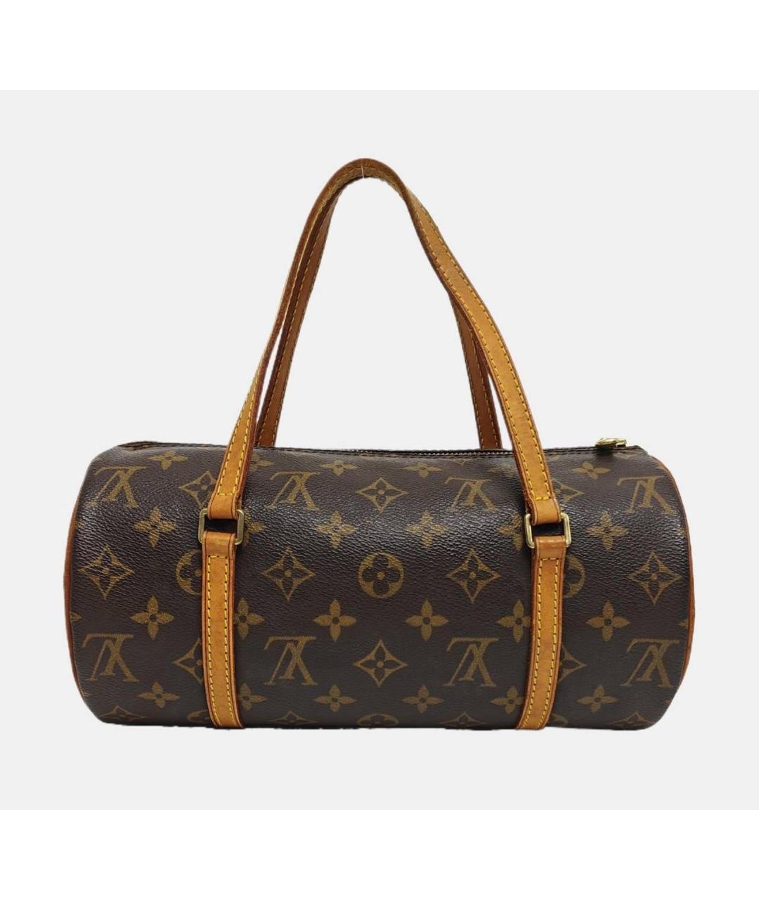 LOUIS VUITTON Коричневая канва сумка с короткими ручками, фото 2