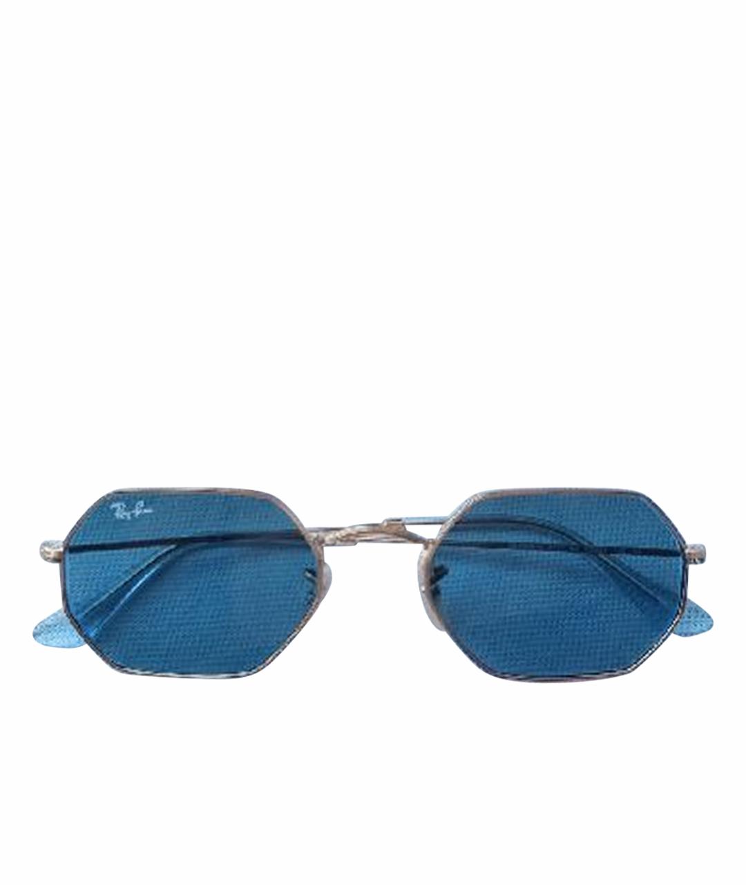 RAY BAN Золотые металлические солнцезащитные очки, фото 1