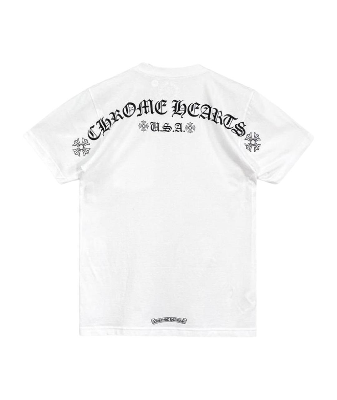 CHROME HEARTS Белая хлопковая футболка, фото 2