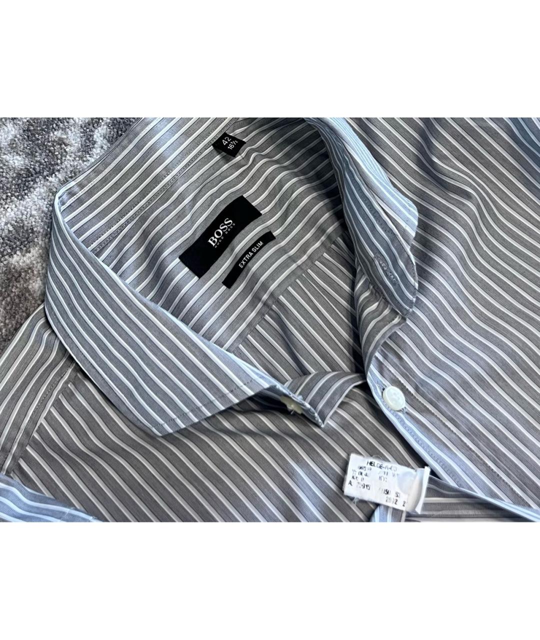 HUGO BOSS Мульти хлопковая кэжуал рубашка, фото 5