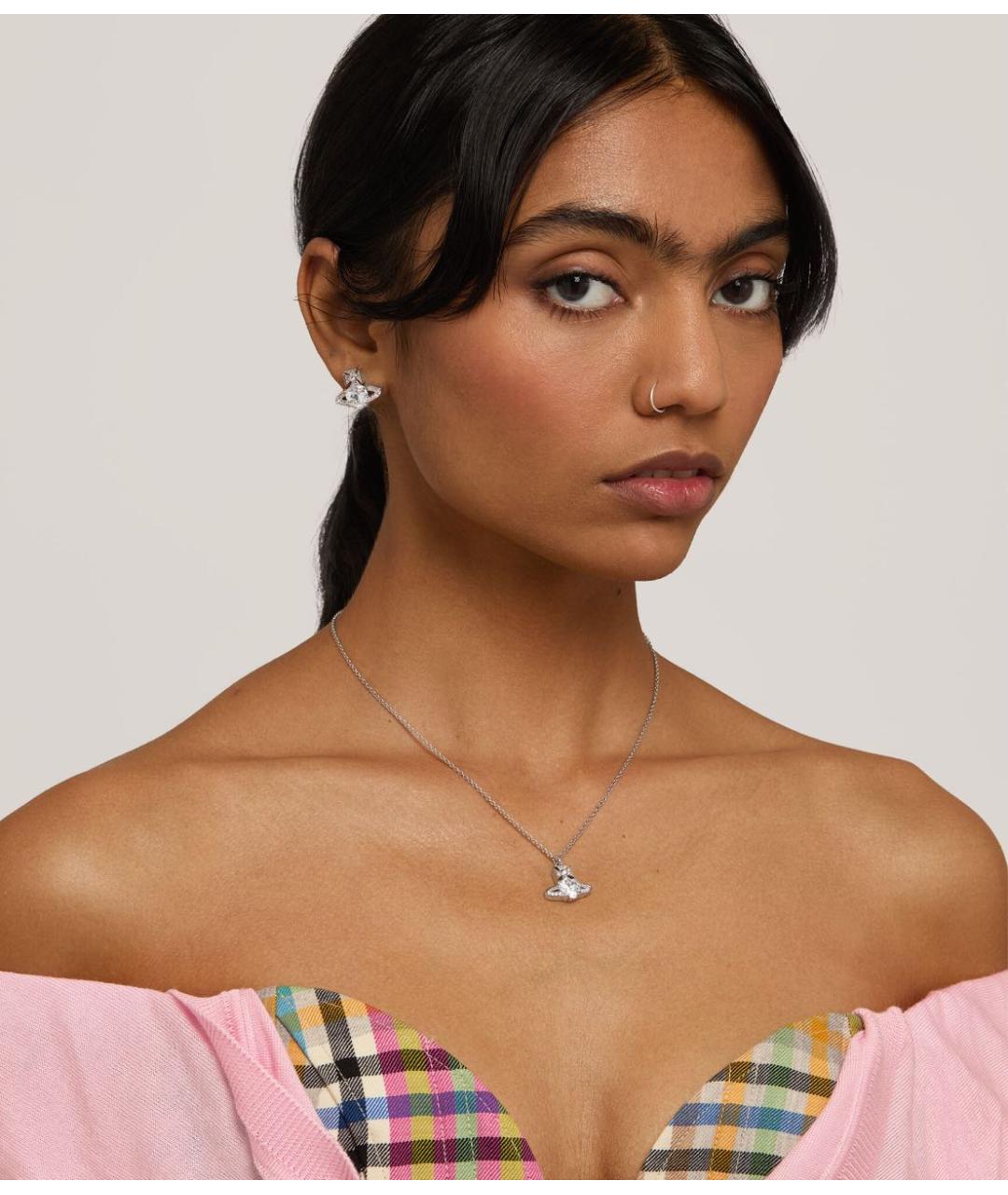 VIVIENNE WESTWOOD Серебряные латунные серьги, фото 2