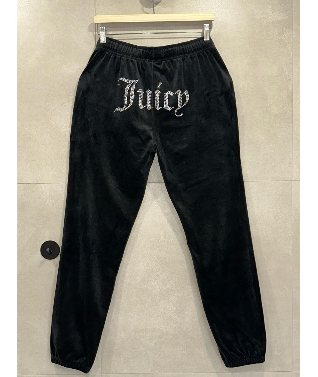 JUICY COUTURE Черный велюровый костюм с брюками, фото 5