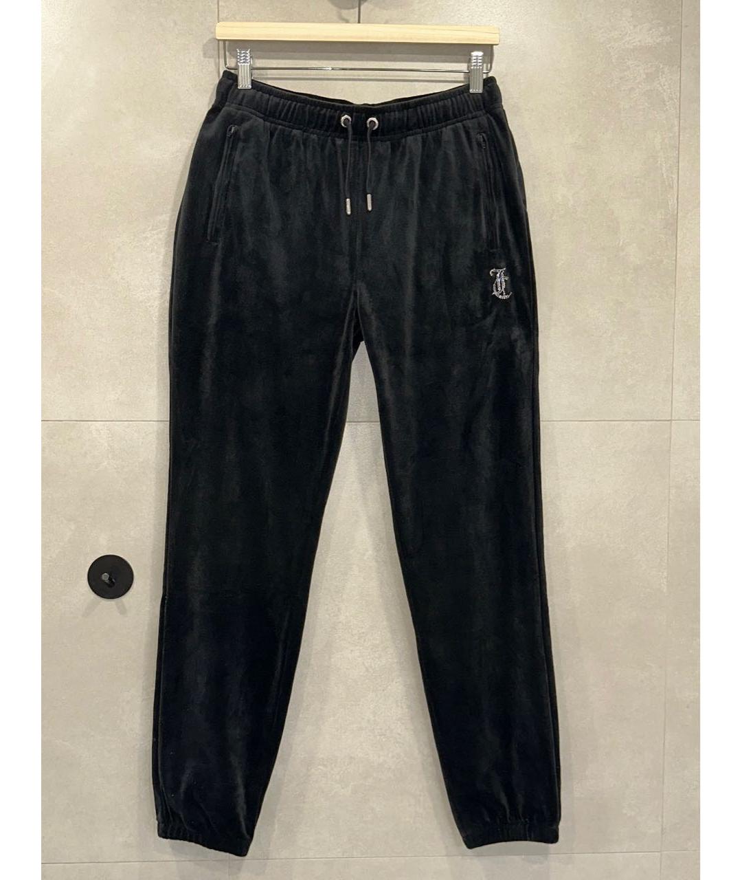 JUICY COUTURE Черный велюровый костюм с брюками, фото 4