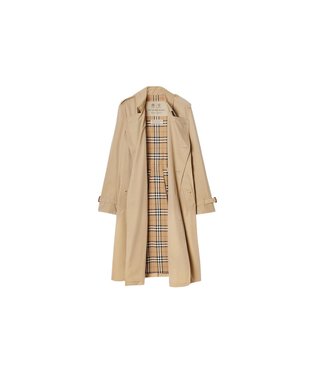 BURBERRY Бежевый тренч / плащ, фото 2