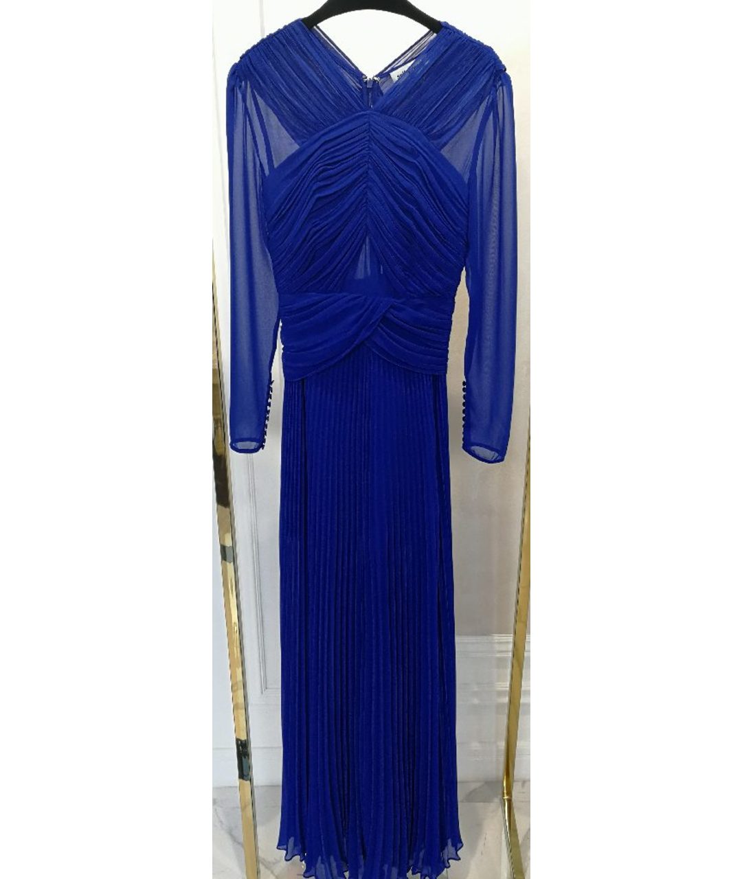 SELF-PORTRAIT Синее полиэстеровое платье, фото 8