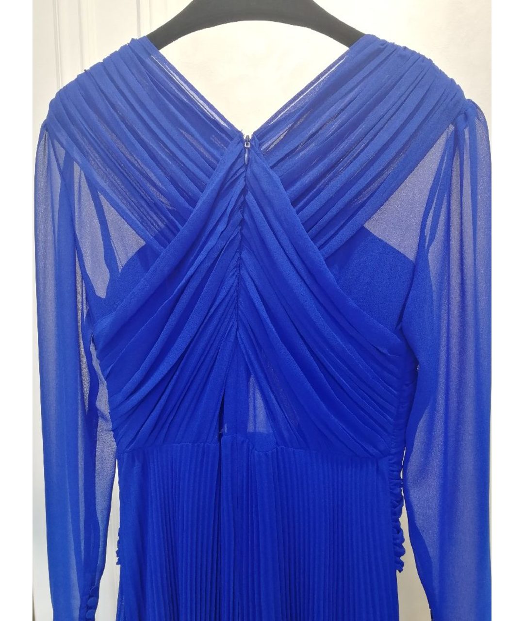 SELF-PORTRAIT Синее полиэстеровое платье, фото 4