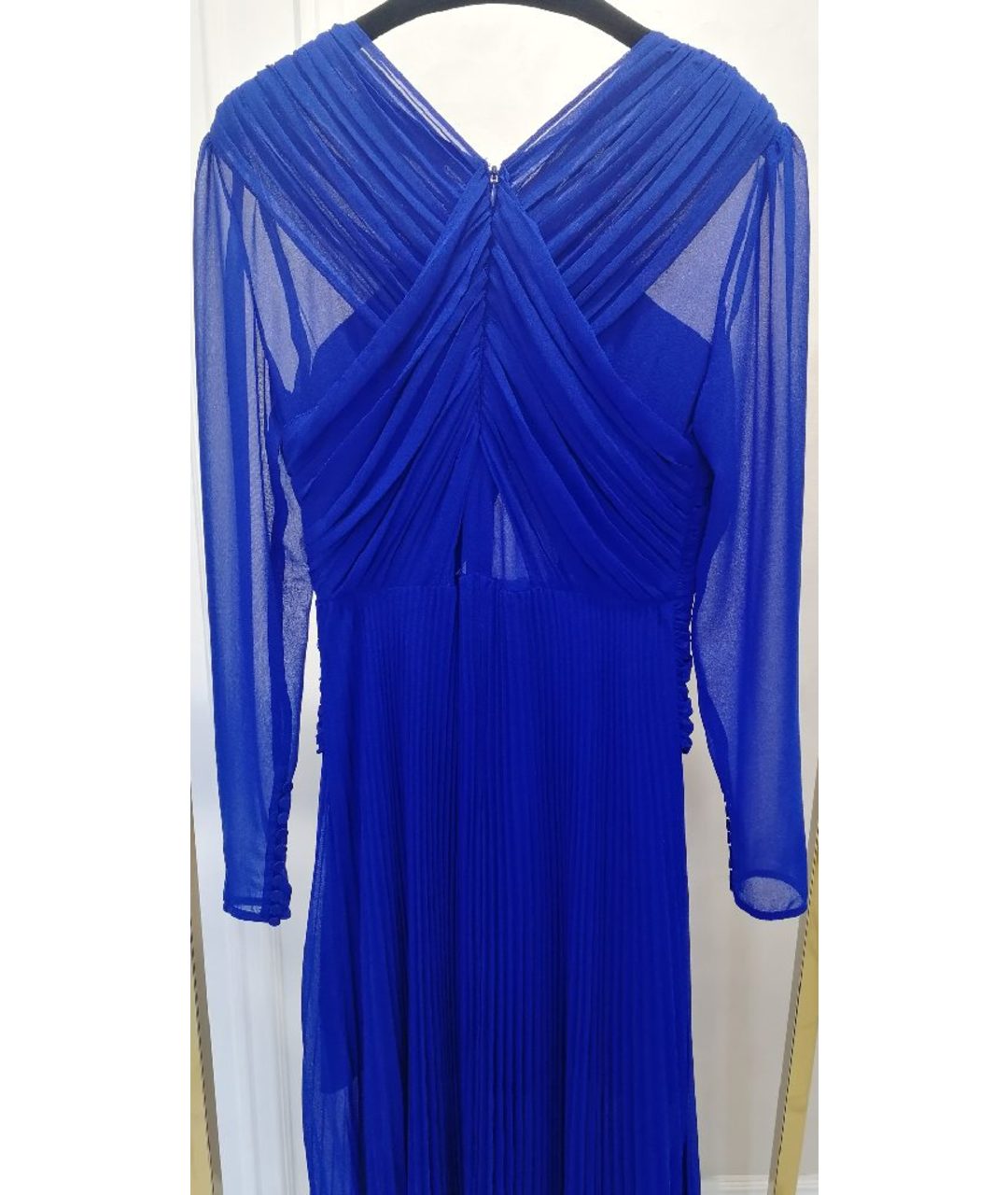 SELF-PORTRAIT Синее полиэстеровое платье, фото 5
