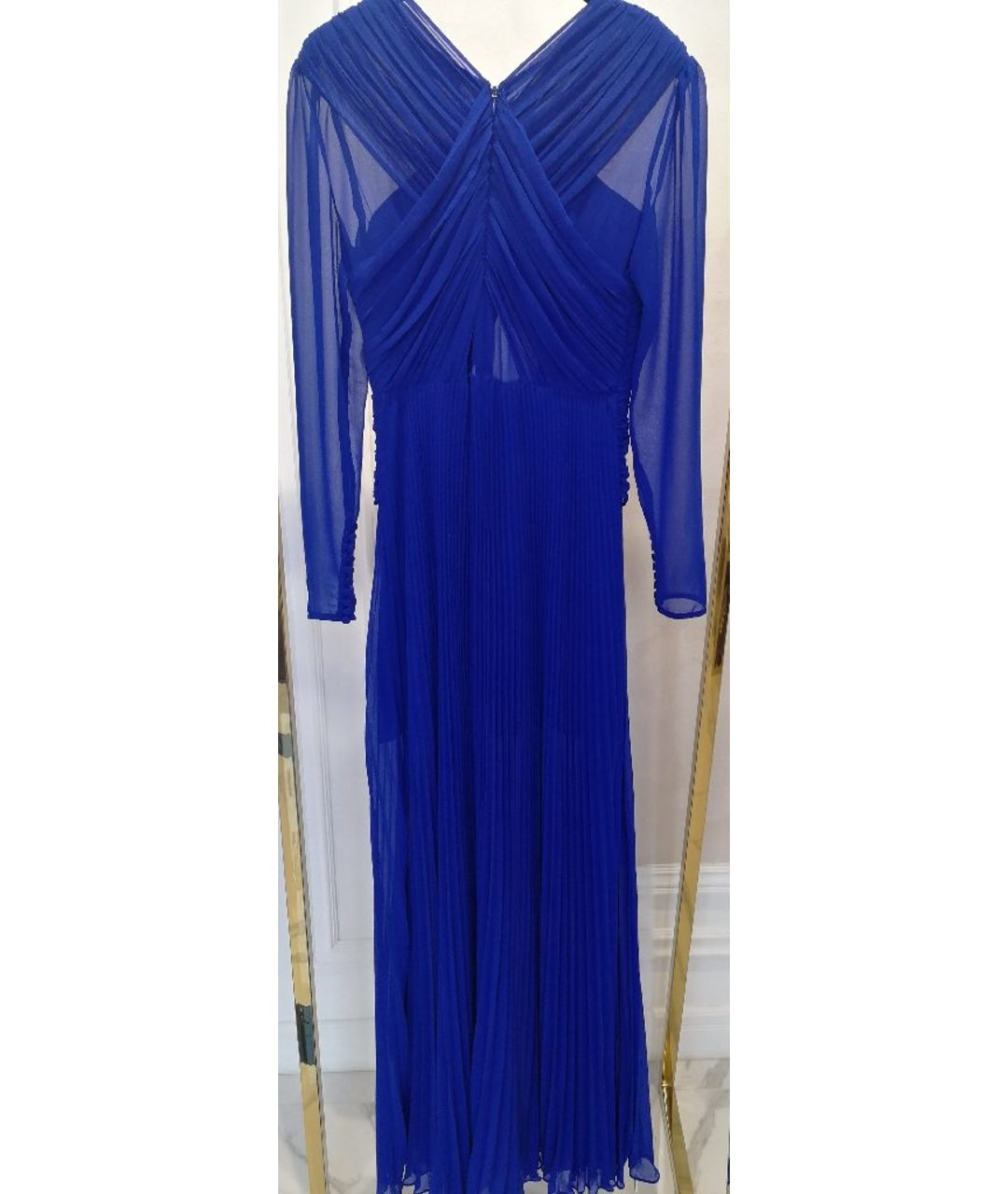 SELF-PORTRAIT Синее полиэстеровое платье, фото 2