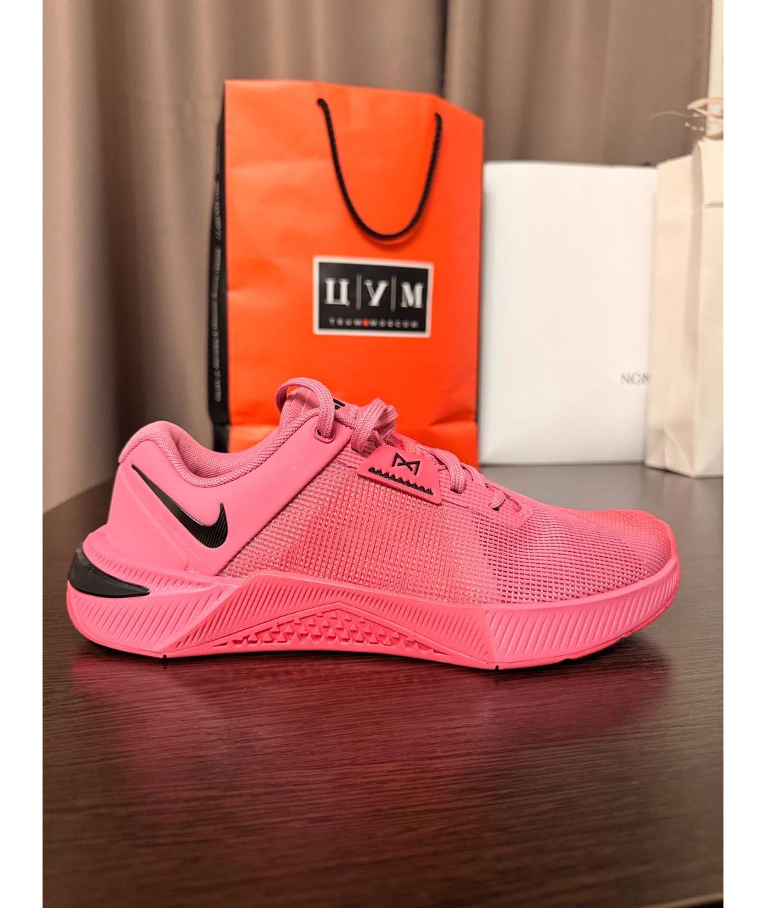 NIKE Розовые текстильные кроссовки, фото 9