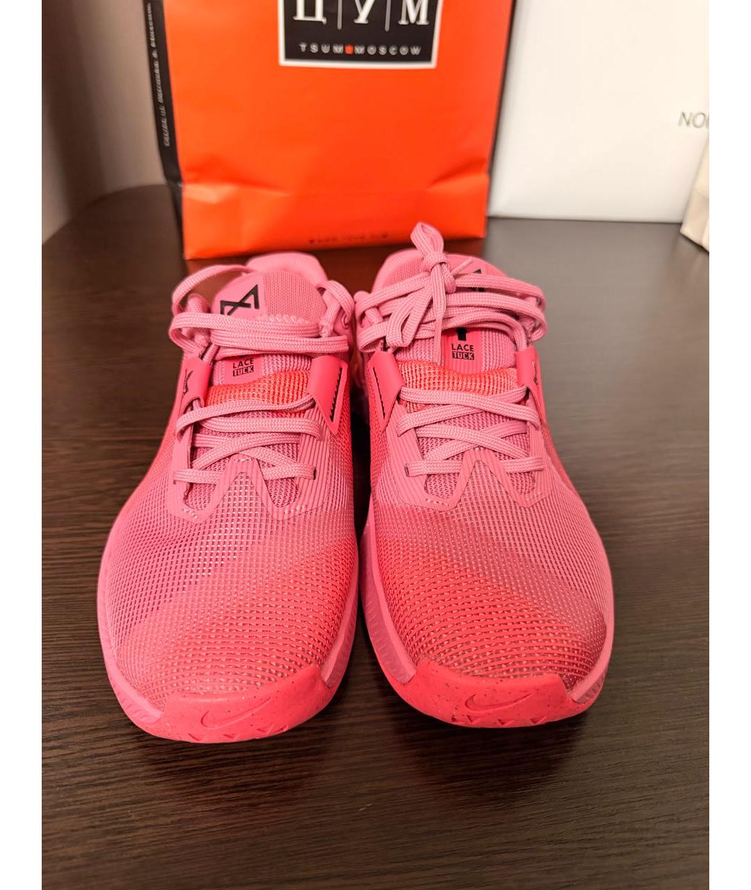NIKE Розовые текстильные кроссовки, фото 2
