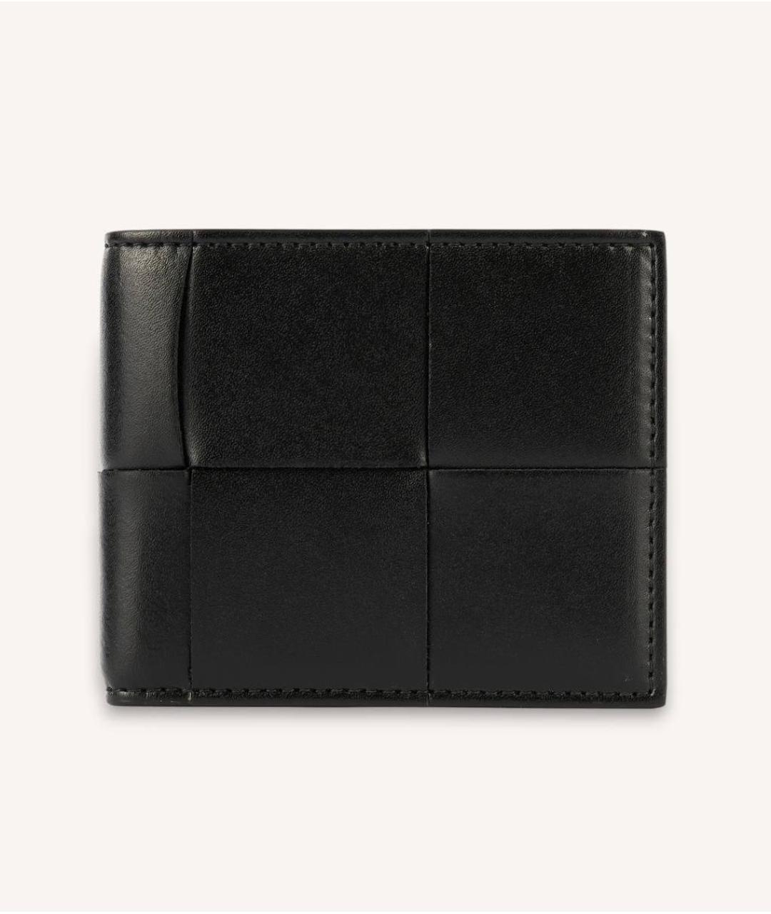 BOTTEGA VENETA Черный кожаный кошелек, фото 4