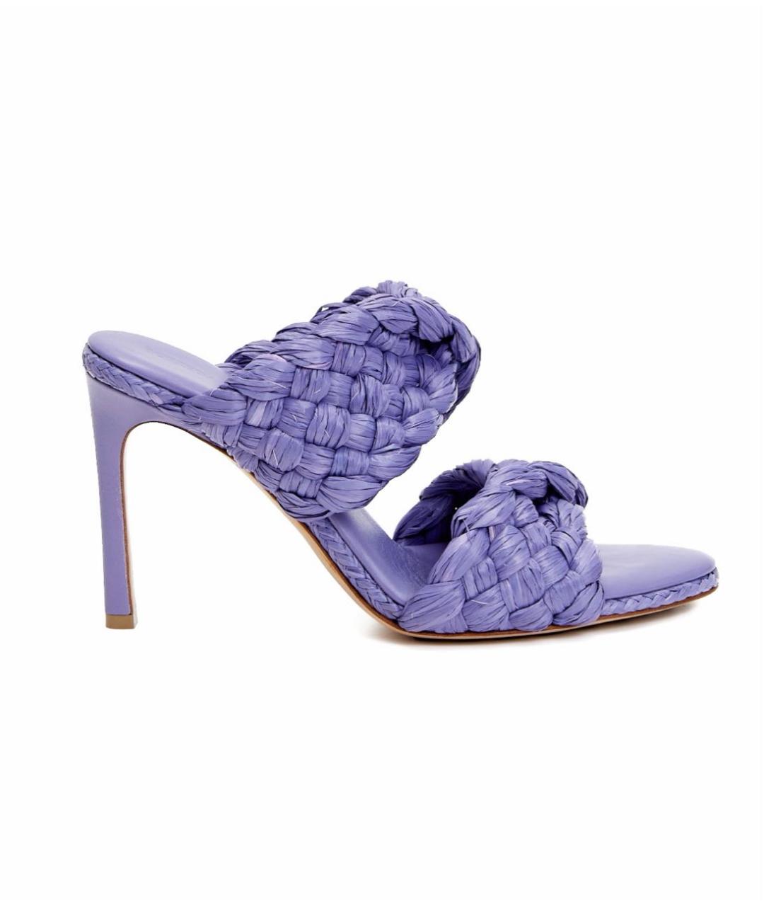 BOTTEGA VENETA Фиолетовые мюли, фото 6