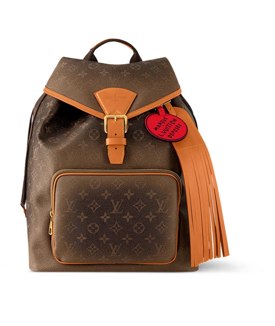 LOUIS VUITTON Коричневый канва рюкзак, фото 1
