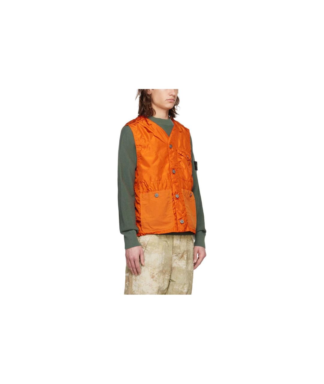 STONE ISLAND Оранжевый жилет, фото 4