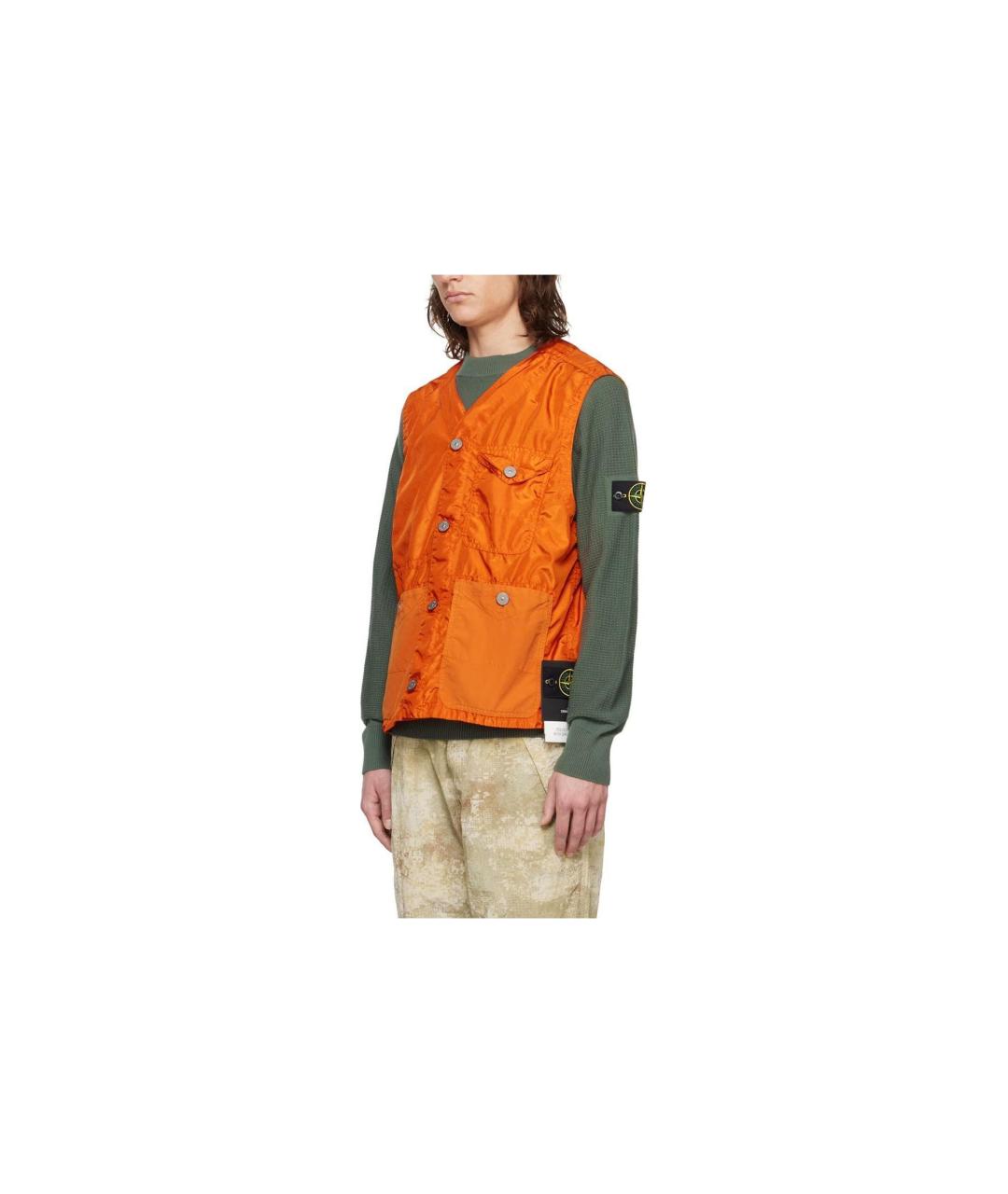 STONE ISLAND Оранжевый жилет, фото 3