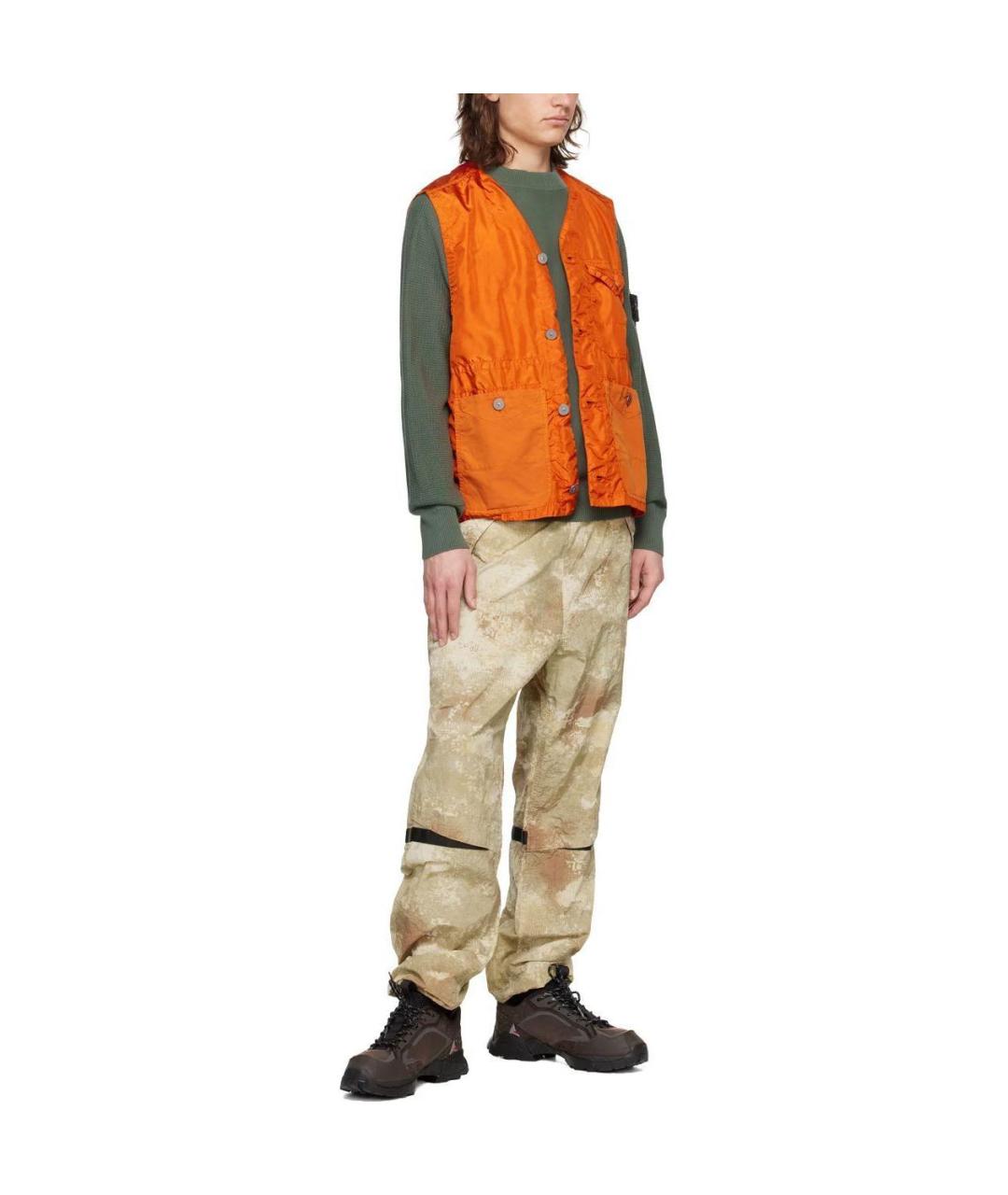STONE ISLAND Оранжевый жилет, фото 5