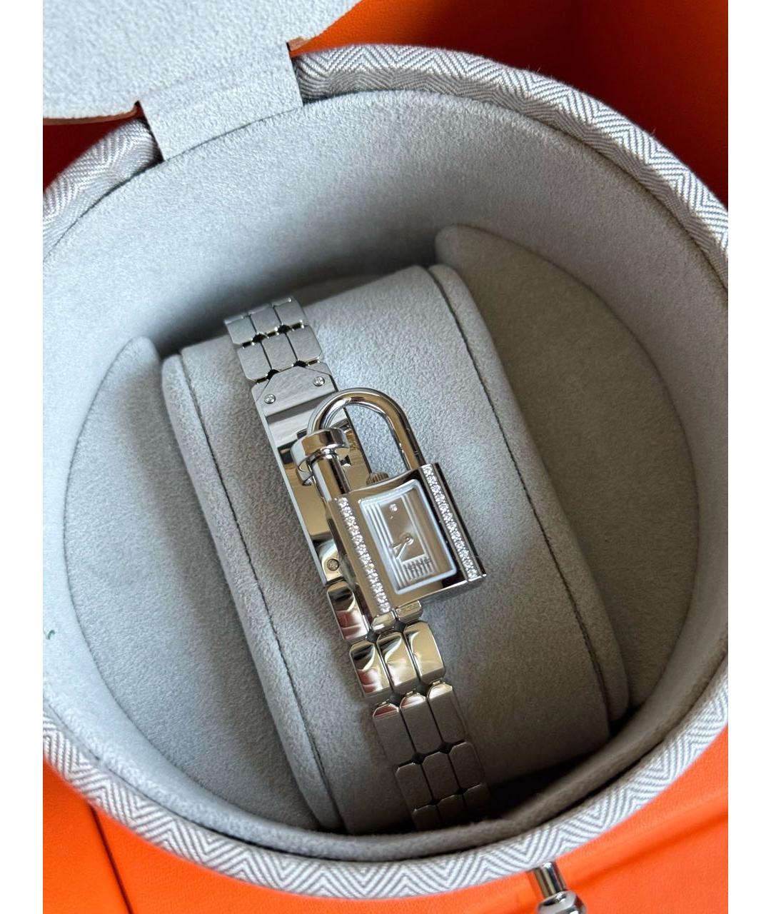 HERMES Серебряные часы, фото 8