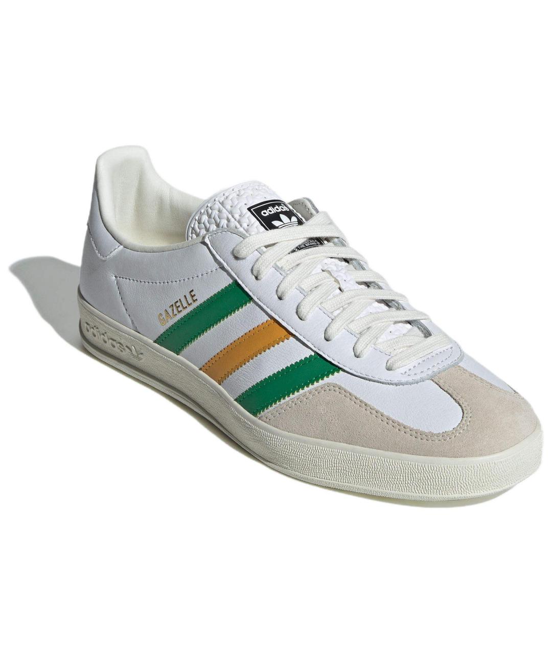 ADIDAS Белые кожаные кроссовки, фото 3