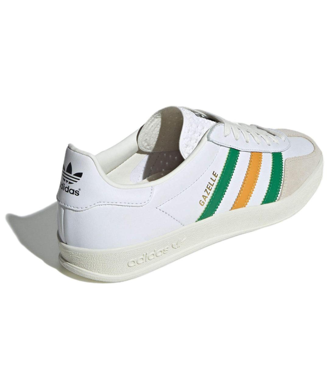 ADIDAS Белые кожаные кроссовки, фото 4