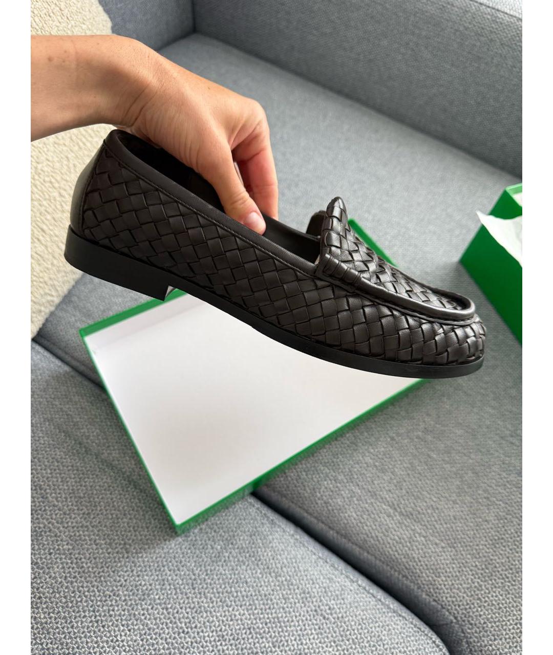 BOTTEGA VENETA Коричневые кожаные лоферы, фото 2