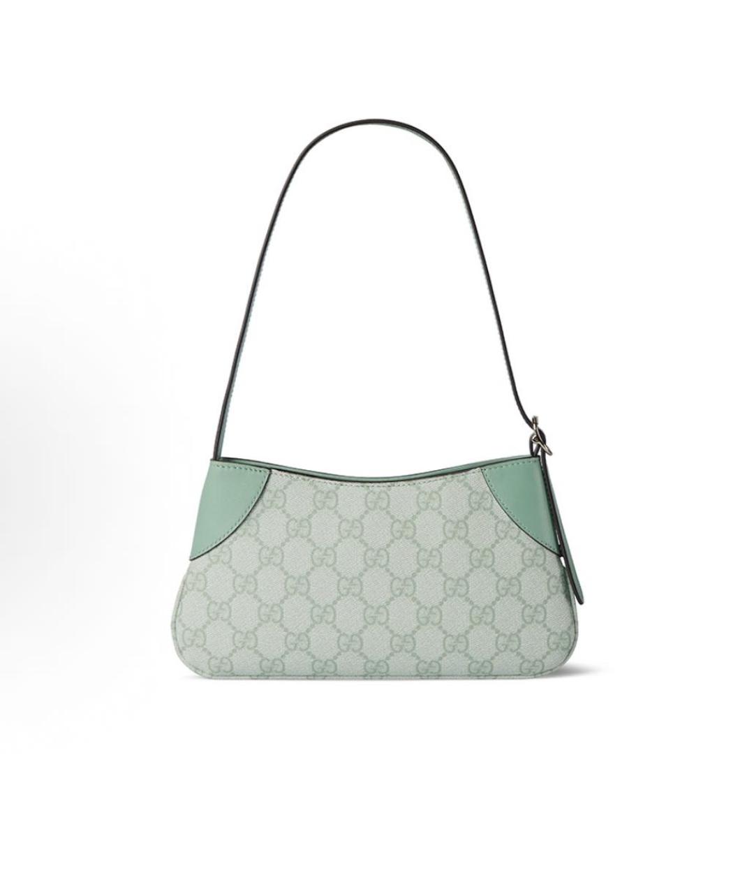 GUCCI Бирюзовая кожаная сумка через плечо, фото 3