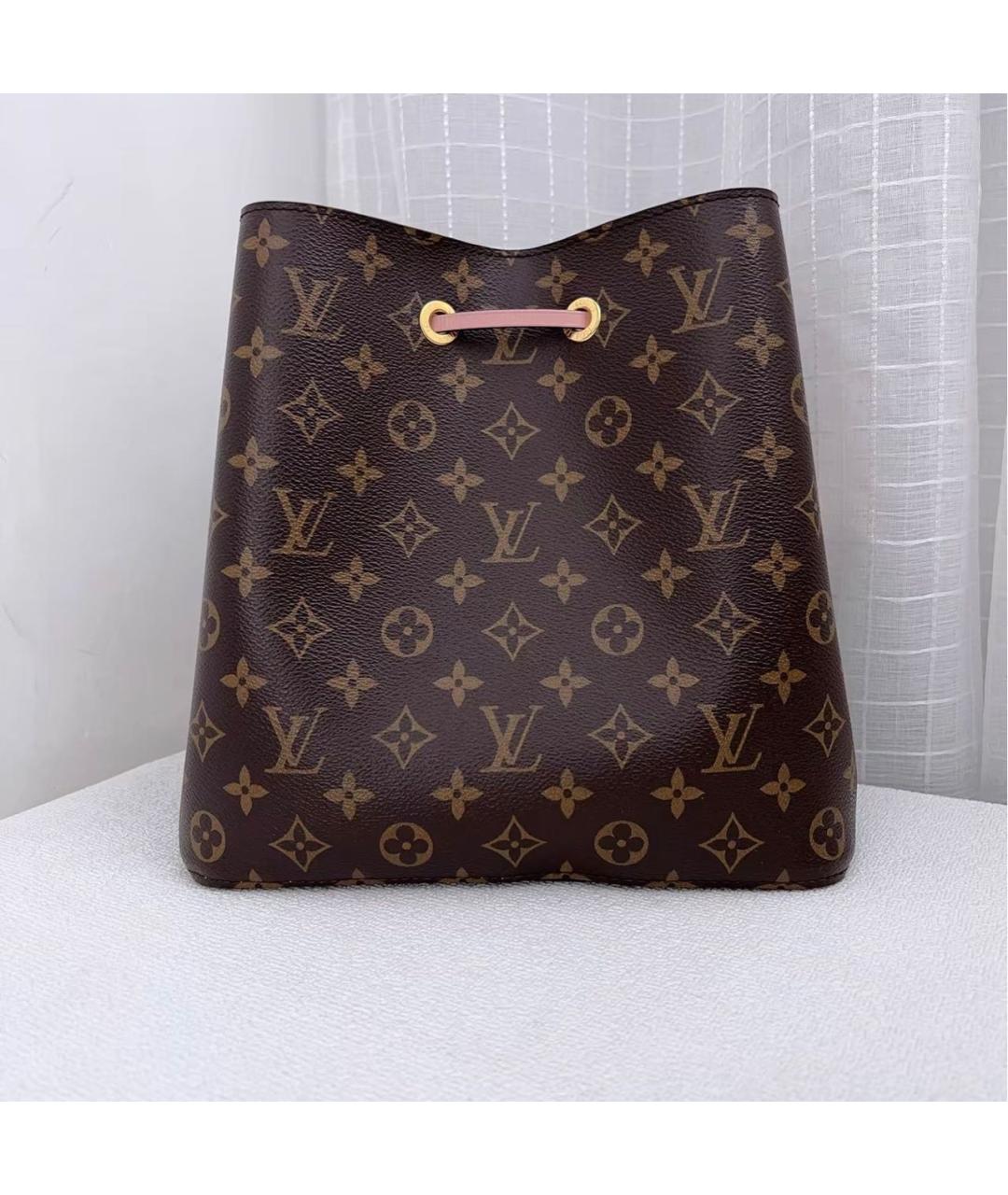 LOUIS VUITTON Коричневая канва сумка тоут, фото 2