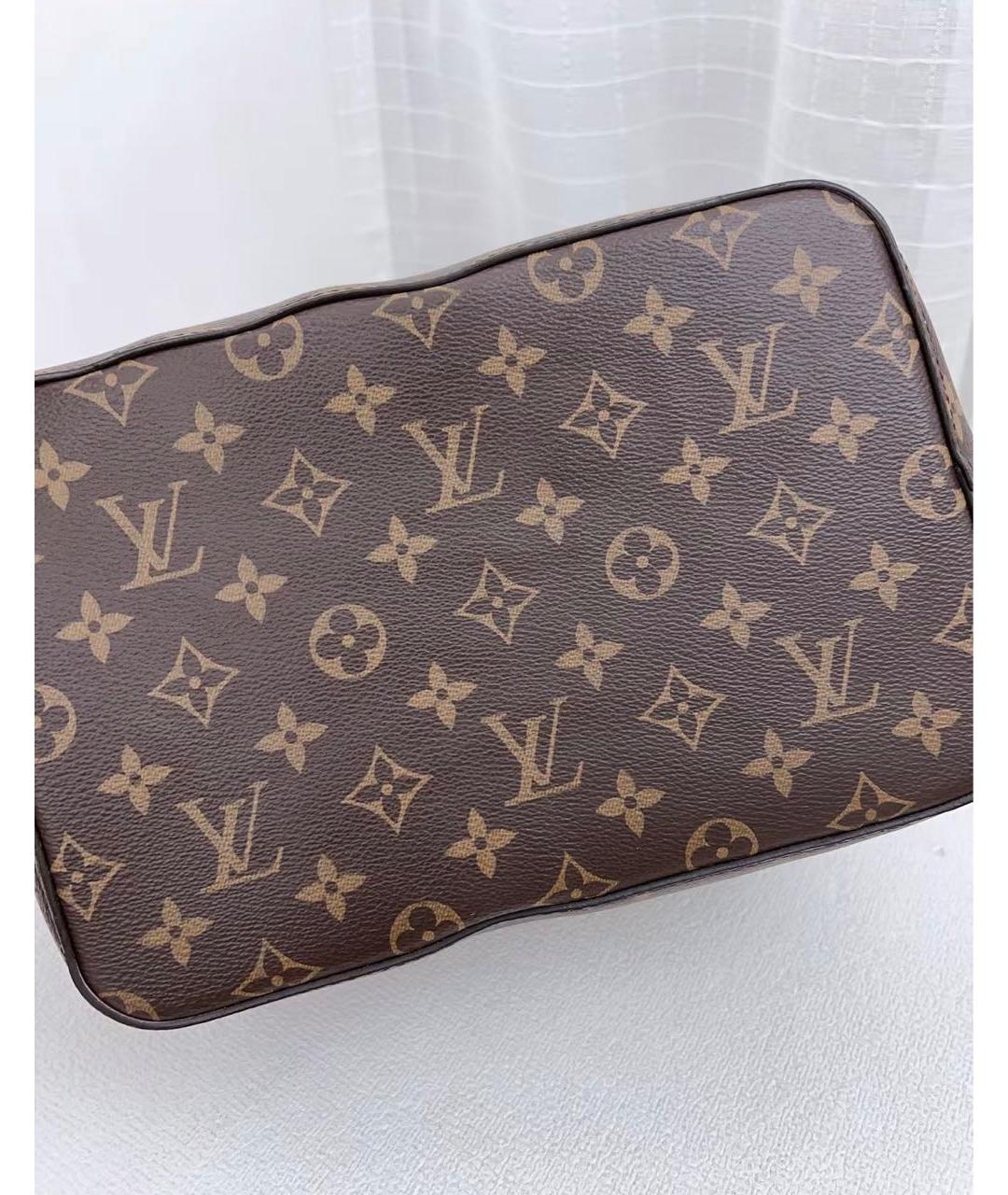 LOUIS VUITTON Коричневая канва сумка тоут, фото 5