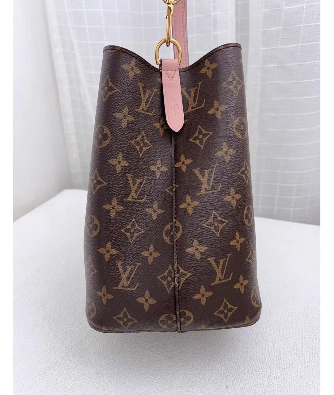 LOUIS VUITTON Коричневая канва сумка тоут, фото 4