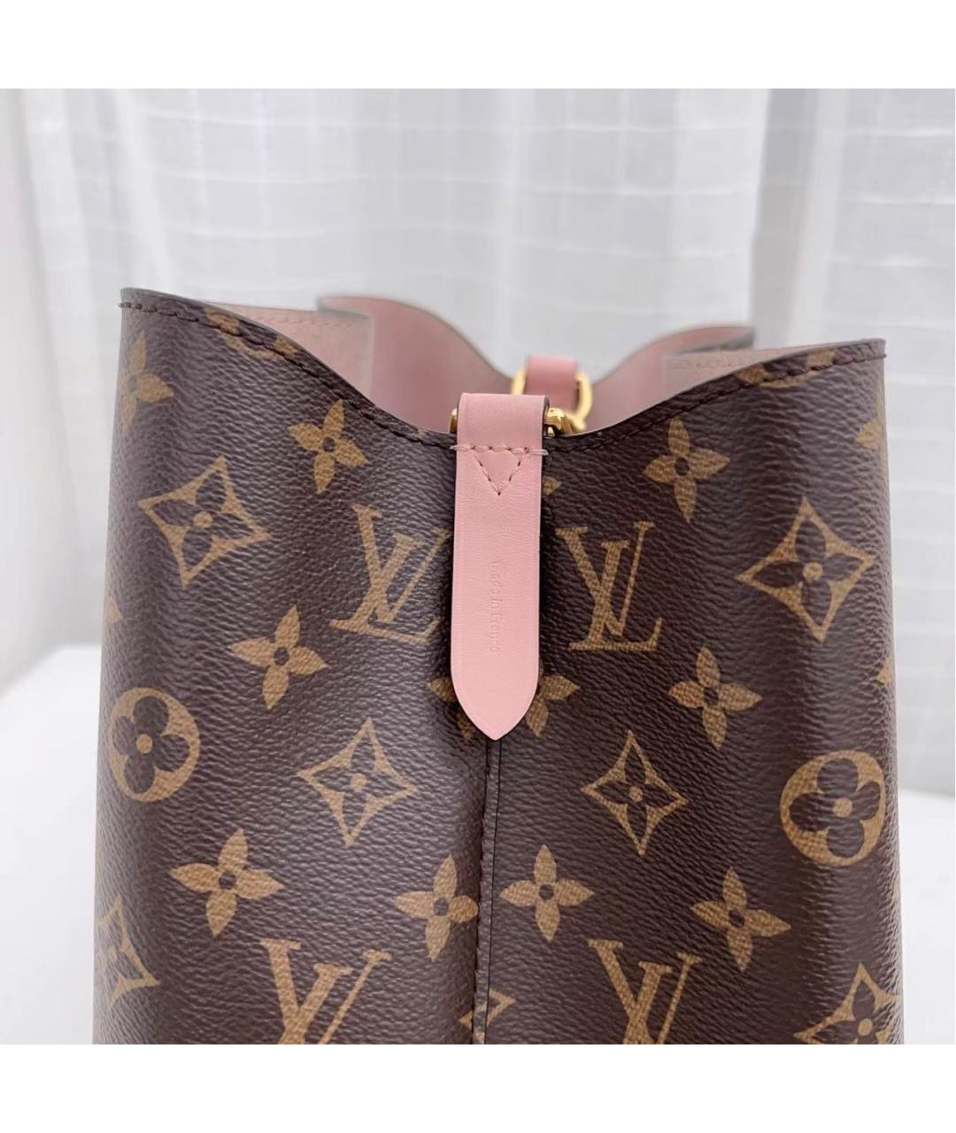 LOUIS VUITTON Коричневая канва сумка тоут, фото 7