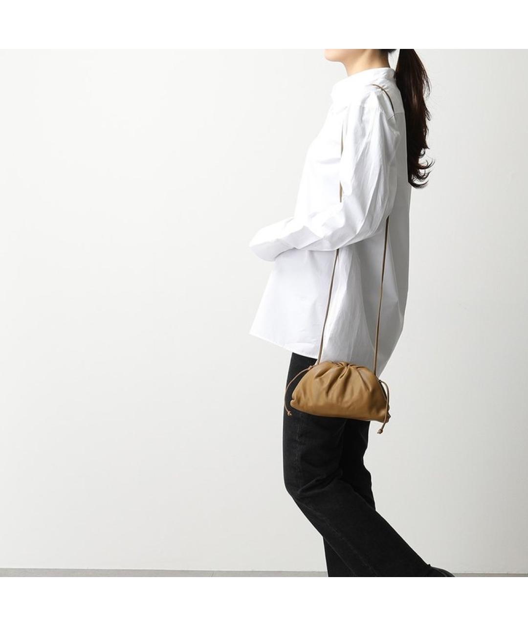 BOTTEGA VENETA Коричневая кожаная сумка через плечо, фото 3
