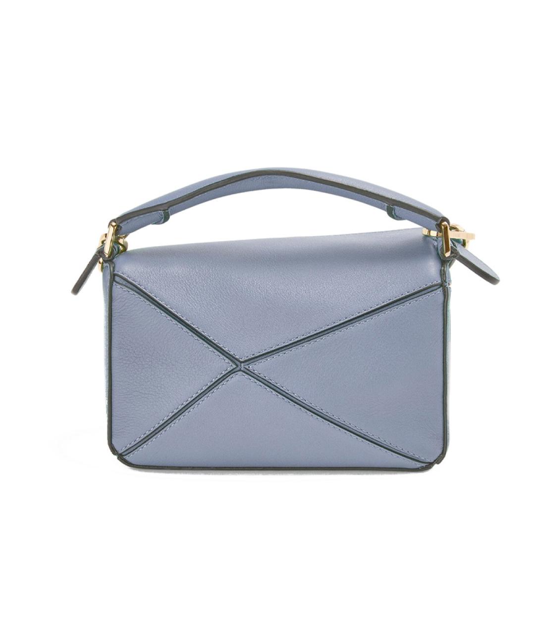 LOEWE Голубая кожаная сумка через плечо, фото 4