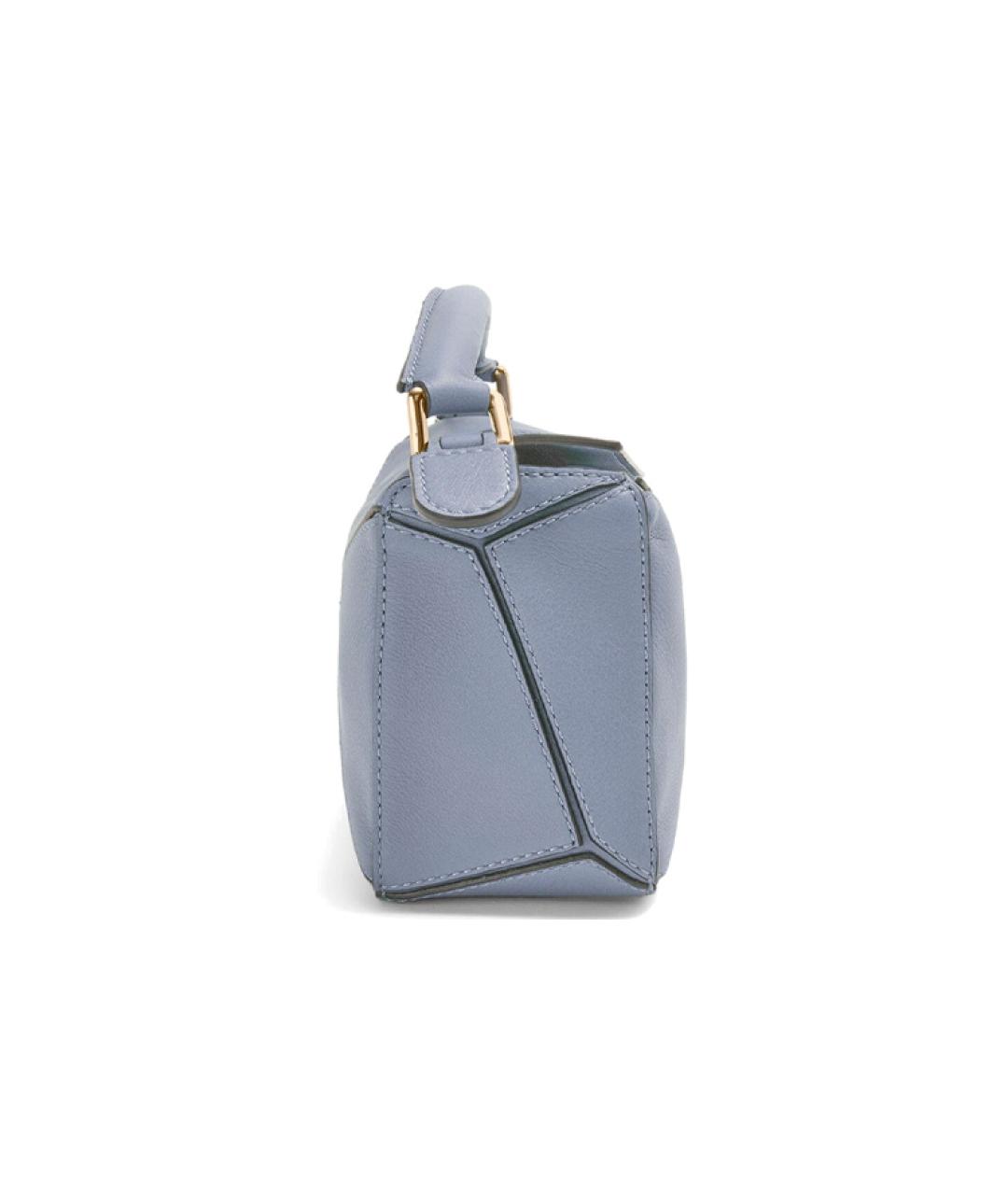 LOEWE Голубая кожаная сумка через плечо, фото 3