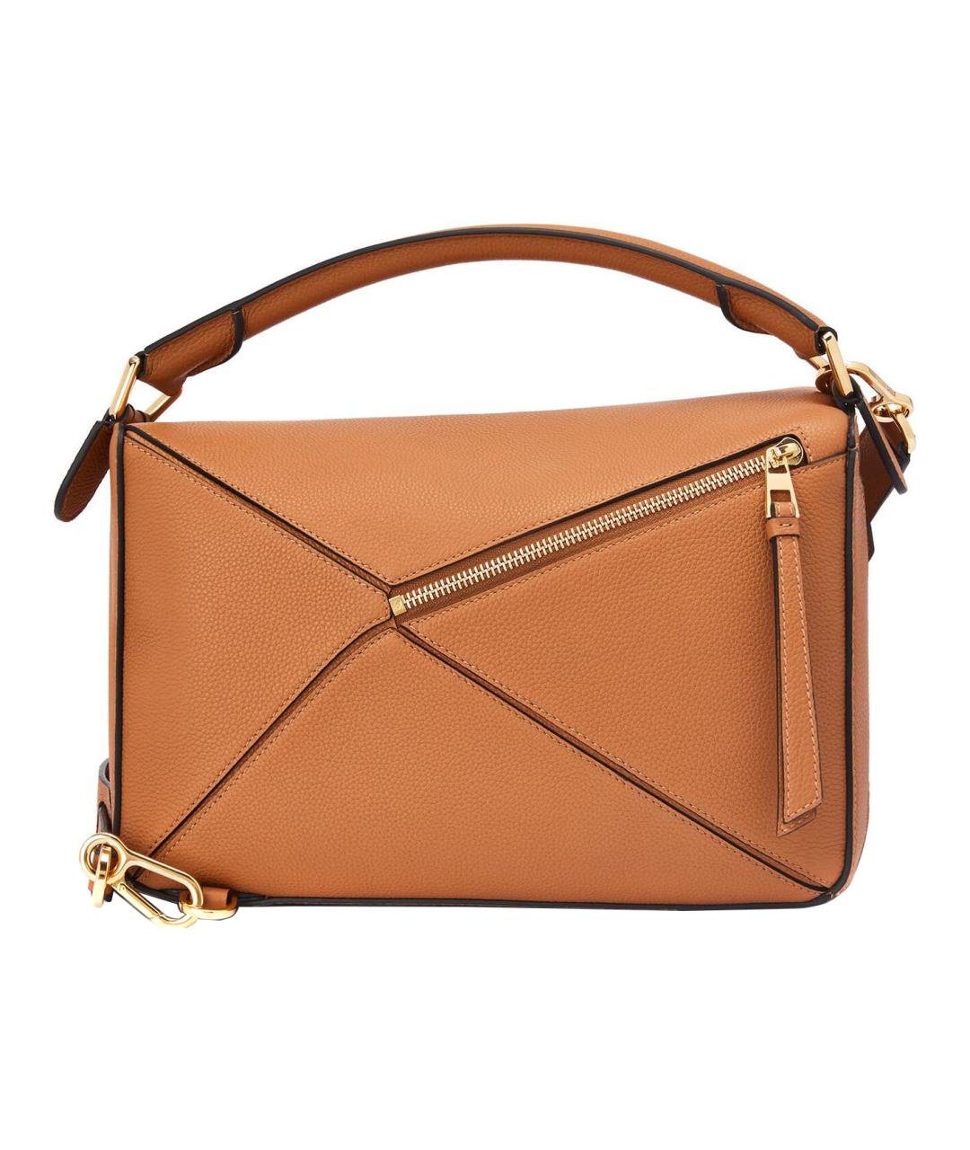 LOEWE Коричневая кожаная сумка через плечо, фото 5