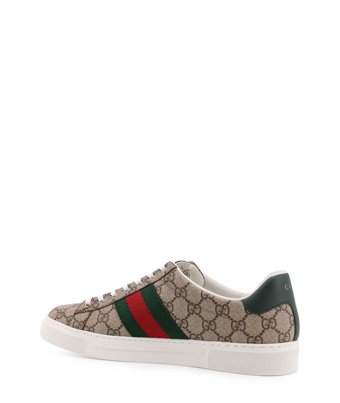 GUCCI Бежевые низкие кроссовки / кеды, фото 3