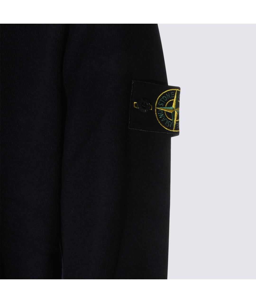 STONE ISLAND Синий шерстяной джемпер / свитер, фото 4