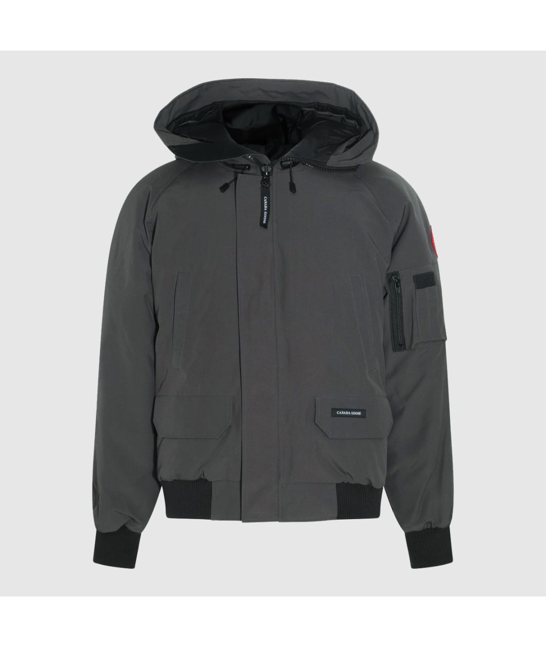 CANADA GOOSE Серая синтетическая куртка, фото 3