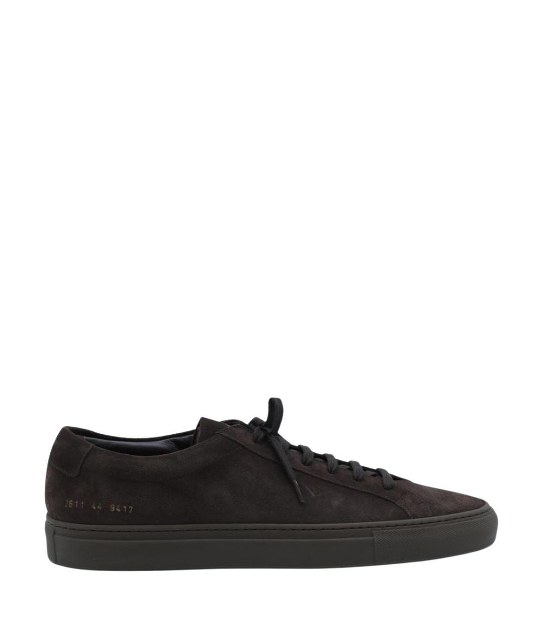 COMMON PROJECTS Коричневые кожаные низкие кроссовки / кеды, фото 1