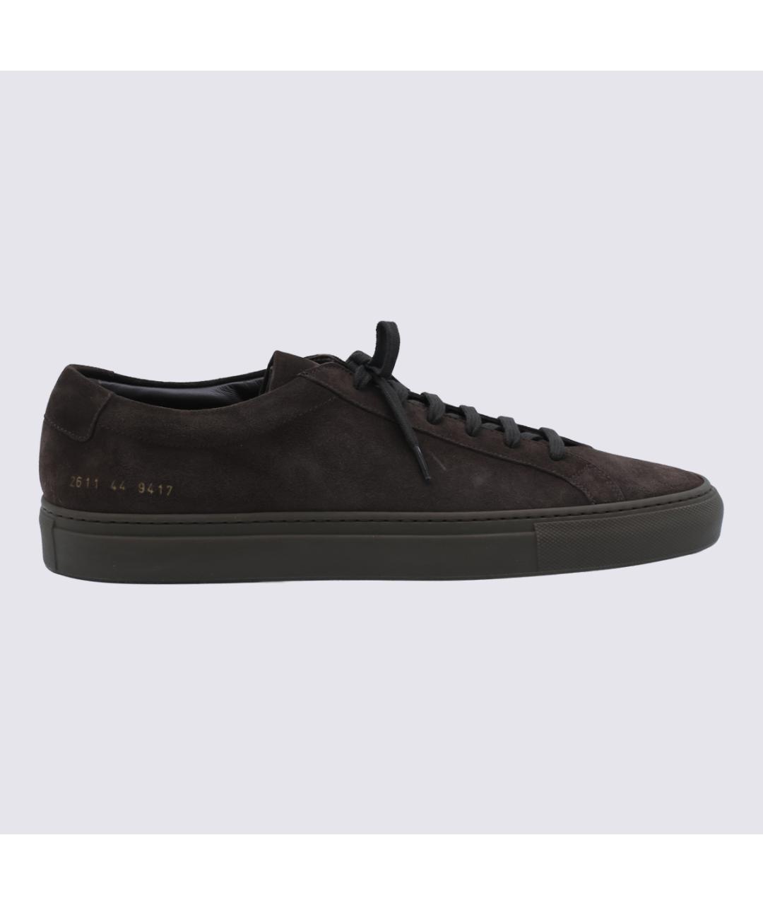 COMMON PROJECTS Коричневые кожаные низкие кроссовки / кеды, фото 5