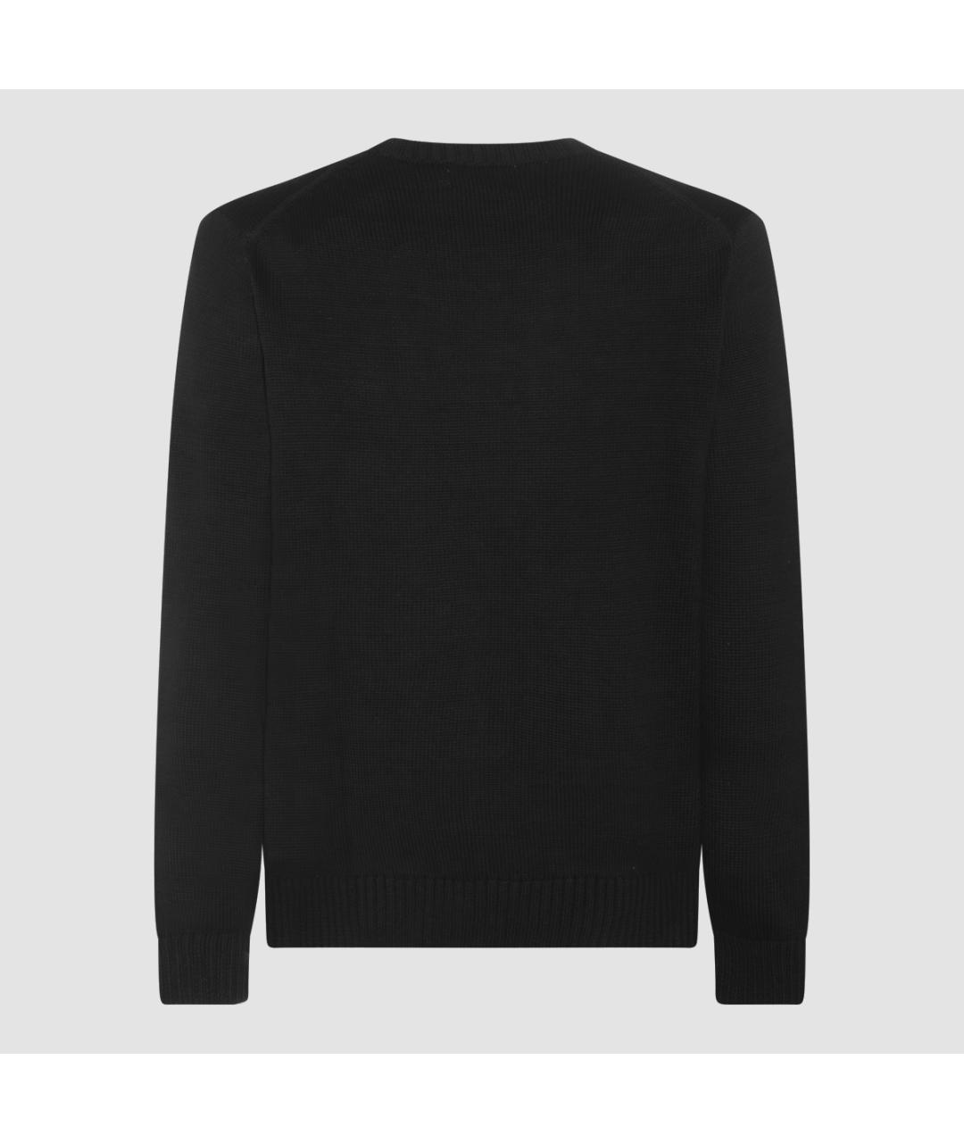 POLO RALPH LAUREN Черный хлопковый джемпер / свитер, фото 2