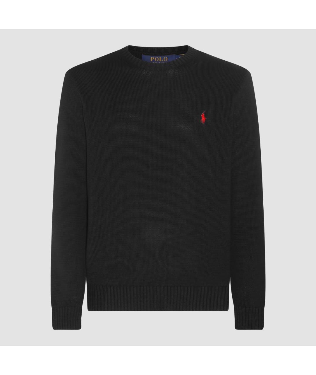 POLO RALPH LAUREN Черный хлопковый джемпер / свитер, фото 3