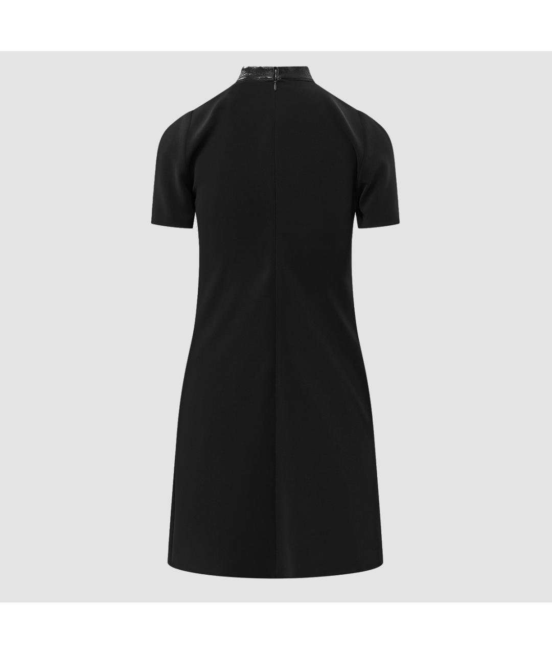 COURREGES Черное полиэстеровое повседневное платье, фото 2