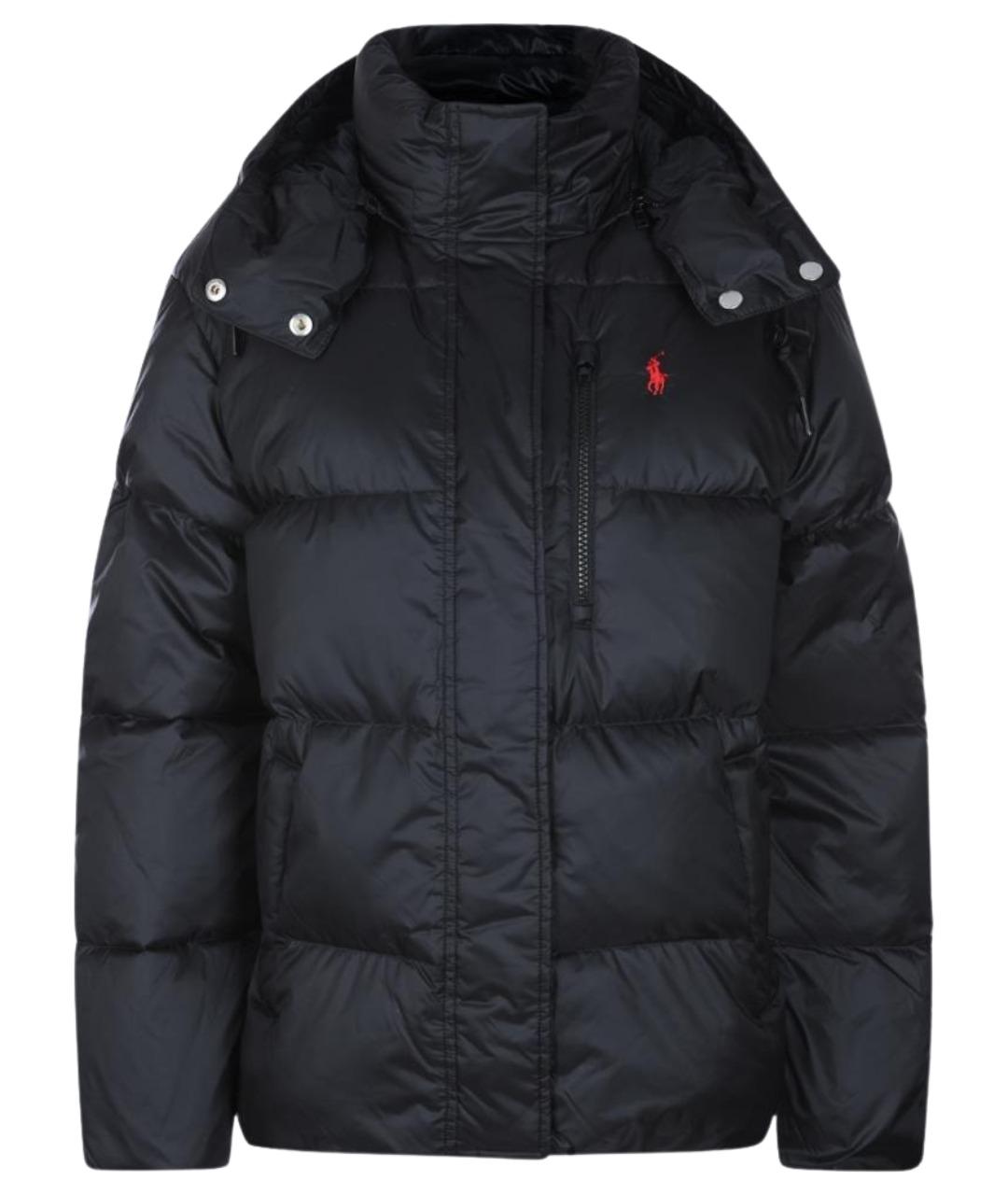 POLO RALPH LAUREN Черный нейлоновый пуховик, фото 1