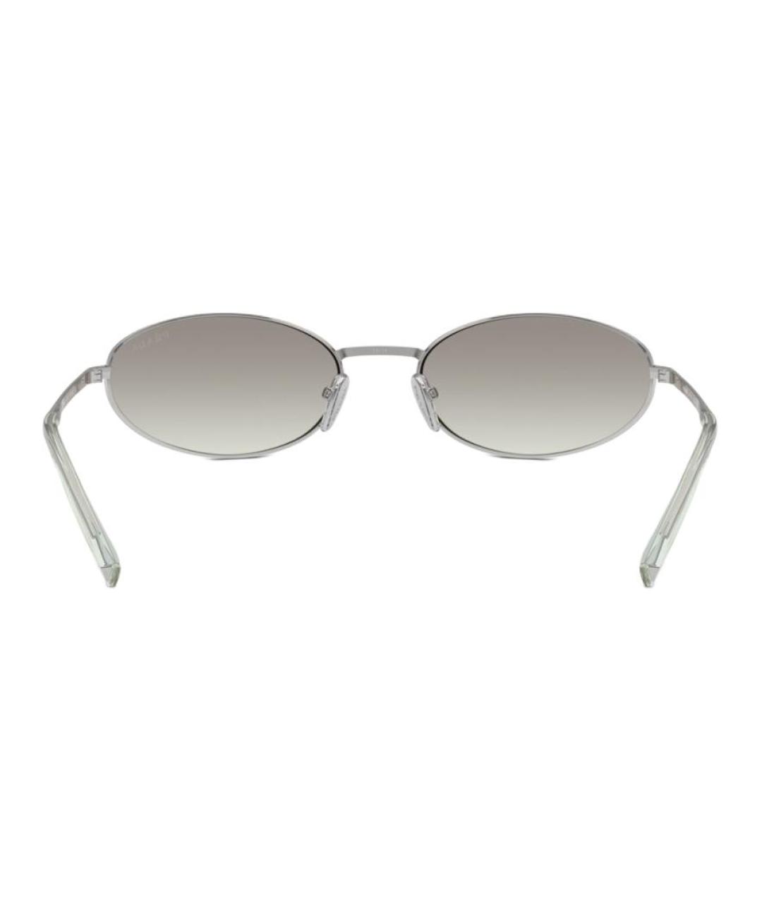 PRADA Серые металлические солнцезащитные очки, фото 4